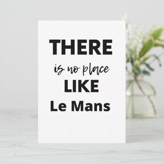 there is no place like Le Mans Bedankkaart (Staand voorkant)