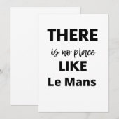 there is no place like Le Mans Bedankkaart (Voorkant / Achterkant)