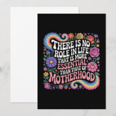 There Is No Role In Life That Is More Essential Bedankkaart (Voorkant / Achterkant)