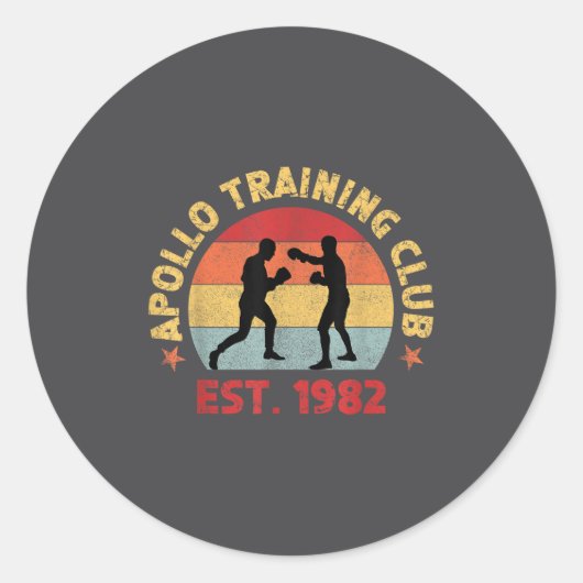 There Is No Tomorrow, Boxing Motivation, Allo Boxi Ronde Sticker (Voorkant)