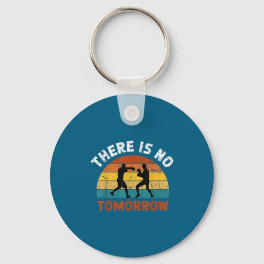 There Is No Tomorrow, Boxing Motivation,retro Boxi Sleutelhanger (Voorkant)