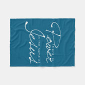 There Is Wer In The Name Of Jesus Christian  Fleece Deken (Voorkant (Horizontaal))