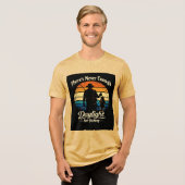 There’s Never Enough Daylight For Fishing Tri-Blend Shirt (Voorkant volledig)