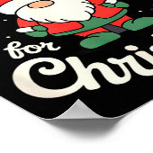 There’s No Place Like Gnome For Christmas - Funny  Poster (Hoek)