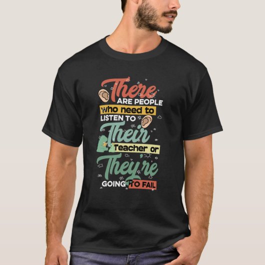 There Their They're English Grammar Teacher Pun T-shirt (Voorkant)