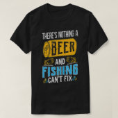 There’s a beer en Vist Can’t Fix T T-shirt (Design voorkant)