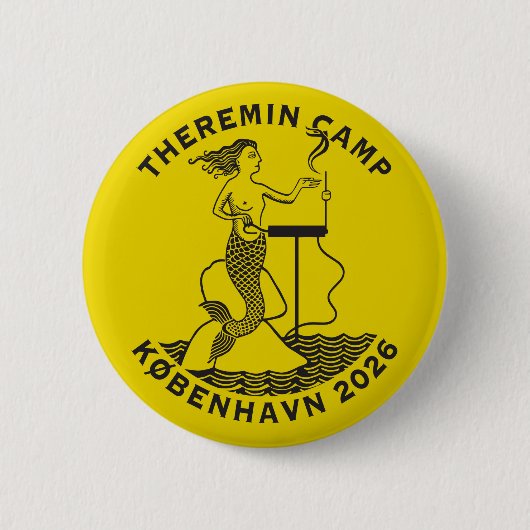 Therelympic Zeemeerminmedaille Ronde Button 5,7 Cm (Voorkant)