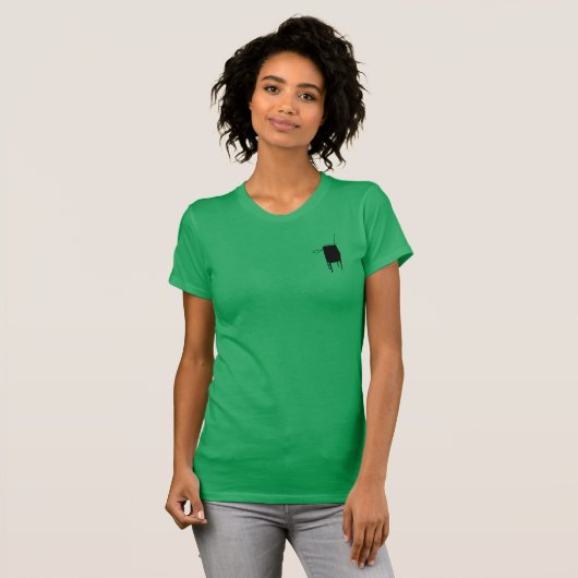 Theremin 30 RCA silhouette T-shirt (Voorkant volledig)