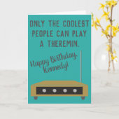 Theremin Muziekinstrument Verjaardagskaart Kaart (Gele Bloem)