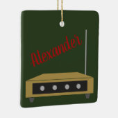 Theremin Persoonlijke kerstversiering Keramisch Ornament (Rechts)