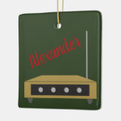 Theremin Persoonlijke kerstversiering Keramisch Ornament (Links)