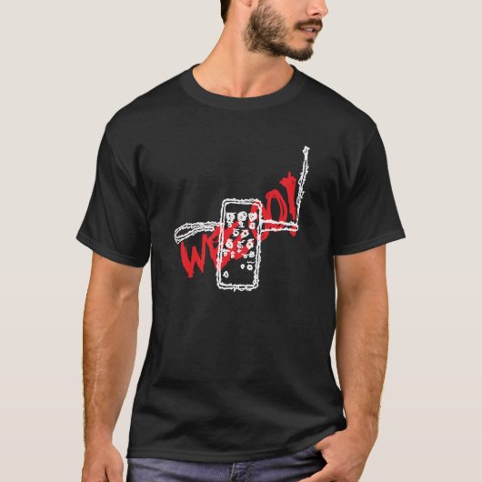 Theremin WeeOo (zwart) T-shirt (Voorkant)