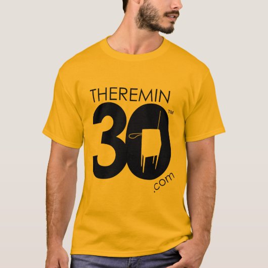 Theremine 30 logo (zwart) t-shirt (Voorkant)