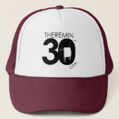 Theremine 30 logo (zwart) trucker pet (Voorkant)