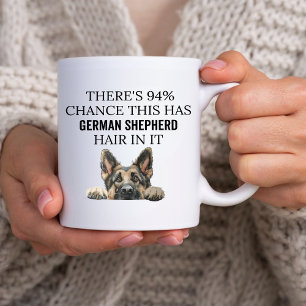 Theres 94% kans dat dit Duitse herder haar heeft Koffiemok