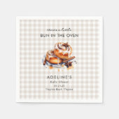 There's a Little Bun in the Oven Baby Shower  Servet (Voorkant)