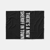 There's A New Sheriff In Town -  Fleece Deken (Voorkant (Horizontaal))