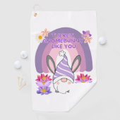 Theres gnomebunny zoals jij golfhanddoek (Insitu)