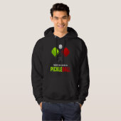 There's No Crying In Pickleball Player Funny Pickl Hoodie (Voorkant volledig)