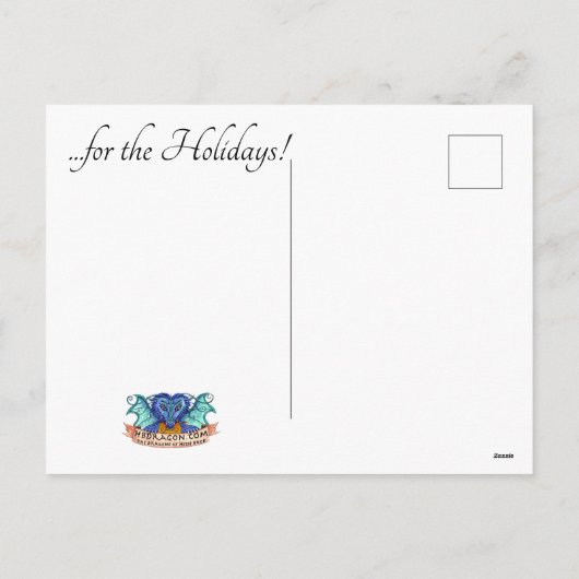 There's no place like home for the Holidays! Feestdagenkaart (Achterkant)