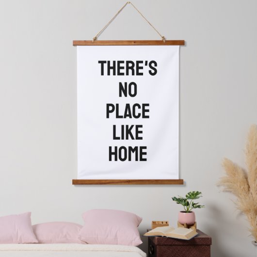 There's No Place Like Home Quote Hangend Wandkleed (Slaapkamer)