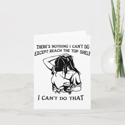 There's Nothing I Can't Do Except Reach The Top Sh Kaart (Voorkant)