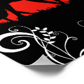 THERESA in het rood Poster (Hoek)