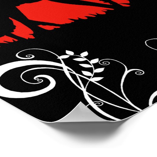 THERESA in het rood Poster (Hoek)