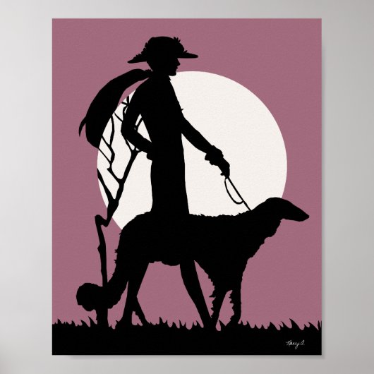 Theresa in Roos Poster (Voorkant)