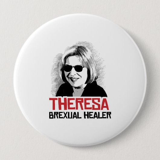 Theresa May - Brexual Healer - Ronde Button 4,0 Cm (Voorkant)