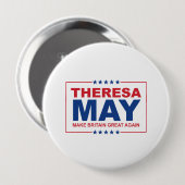 Theresa May - make Britain Opnieuw - - Ronde Button 4,0 Cm (Voorkant /achterkant)