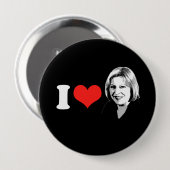 Theresa May Ronde Button 4,0 Cm (Voorkant /achterkant)