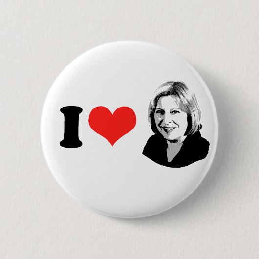 Theresa May Ronde Button 5,7 Cm (Voorkant)