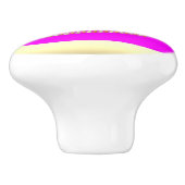 Theresa-ontwerp schokkend roze en goudkleurig CERA Keramische Knop (Zijkant)