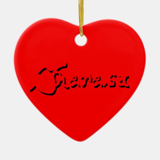 Theresa Sieraden Keramisch Ornament (Voorkant)