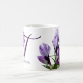 Therese naam paarse bloembloemen Koffiemok (Center)