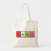 Therese periodieke table name canvas tas (Voorkant)