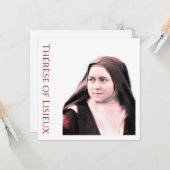 Thérèse van Lisieux (c. 1890s) Kaart (Voorkant / Achterkant in situ)