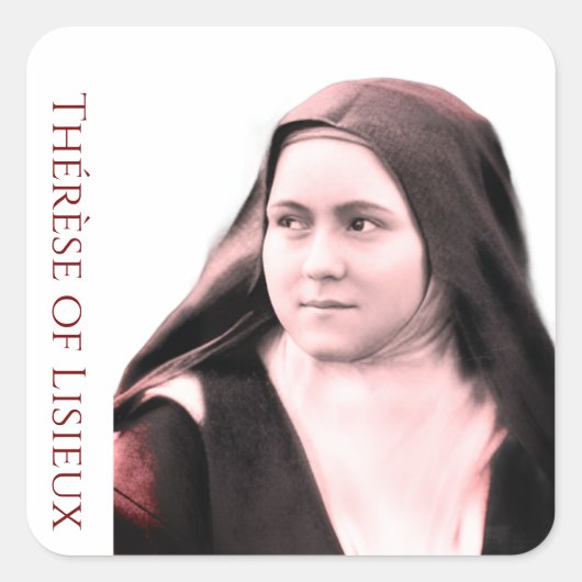 Thérèse van Lisieux (c. 1890s) Vierkante Sticker (Voorkant)