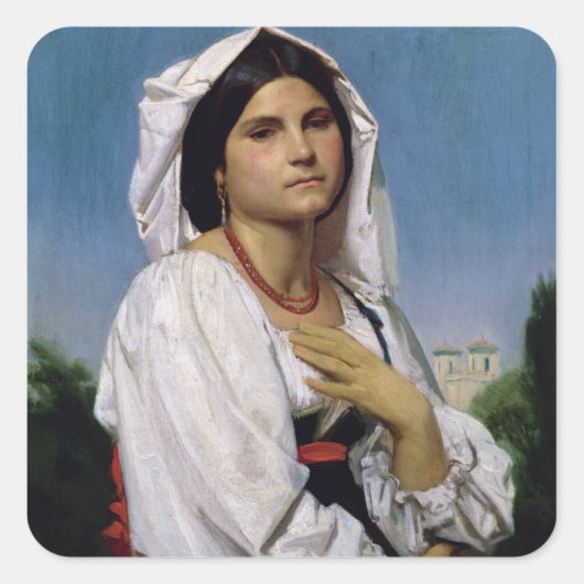 Therese Vierkante Sticker (Voorkant)