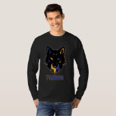 Therian Wolf Furry Retro Alter Kin Ottoki T-shirt (Voorkant volledig)