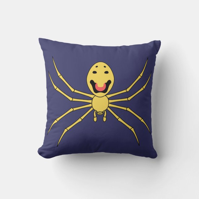 Theridion grallator AKA Happy Face Spider Kussen (Voorkant)