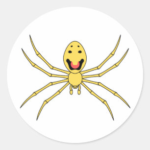Theridion grallator AKA Happy Face Spider Ronde Sticker