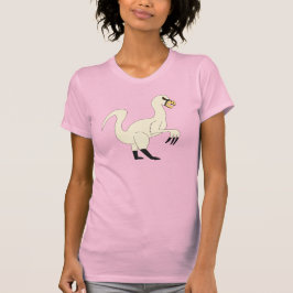 Therizinosaurus Dino Volwassene Roze Prehistorisch T-shirt