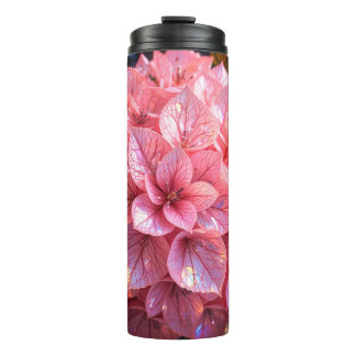 Thermal Bottle with Pink Flowers Thermosbeker
