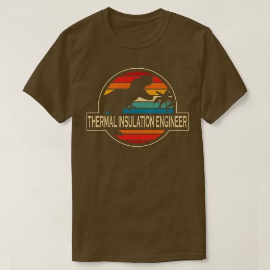 Thermal Insulation Engineer Dinosaur T-shirt (Design voorkant)