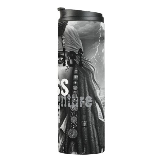 Thermal mug with street art design thermosbeker (Geroteerd rechts)