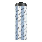 Thermal Tumbler Baby Blue & White Stripe H2o Thermosbeker (Voorkant)