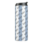 Thermal Tumbler Baby Blue & White Stripe H2o Thermosbeker (Gedraaid links)