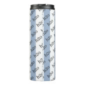 Thermal Tumbler Baby Blue & White Stripe H2o Thermosbeker (Achterkant)
